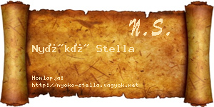 Nyókó Stella névjegykártya